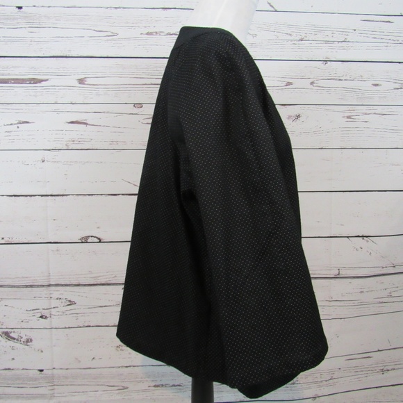 NWT Style & Co Woman black white dotted jacket - Picture 3 of 5